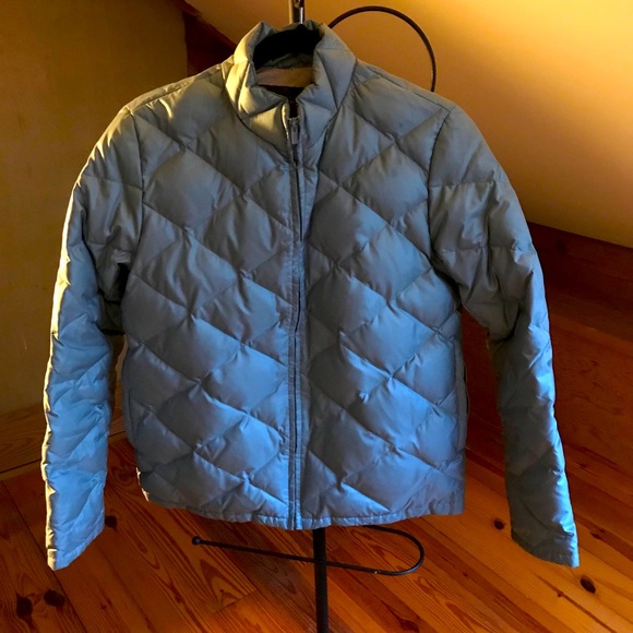 Banana Republic Silver Puffer Jacket, GUC, XS - Picture 1 of 14